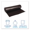 Boardwalk 56 gal Trash Bags, 36 in x 43 in, Super Extra Heavy-Duty, 1.6 Mil, Black, 100 PK BWK 522